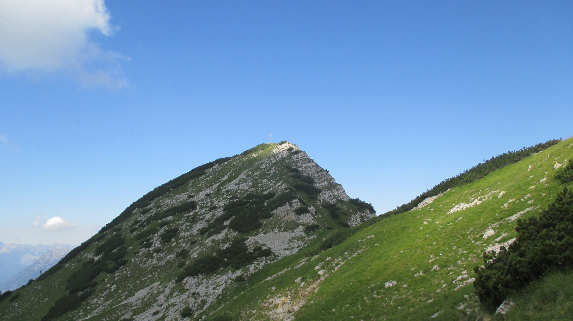 Der Gipfelaufbau des Kareck.