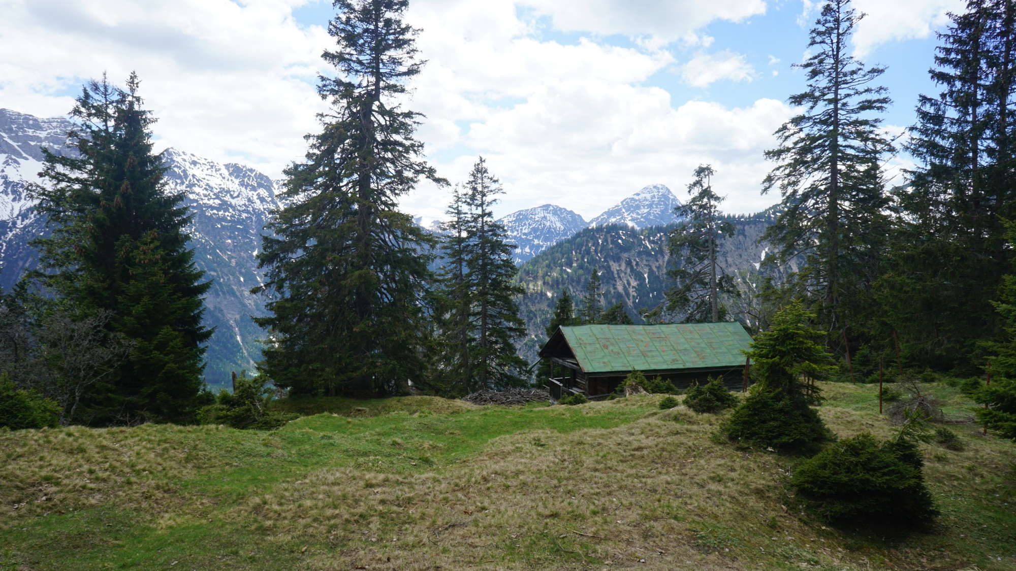 Die Hölltalhütte im Ammergebirge.