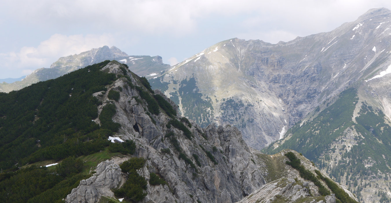 Der Gipfel des Wörnerkopf im Karwendel.