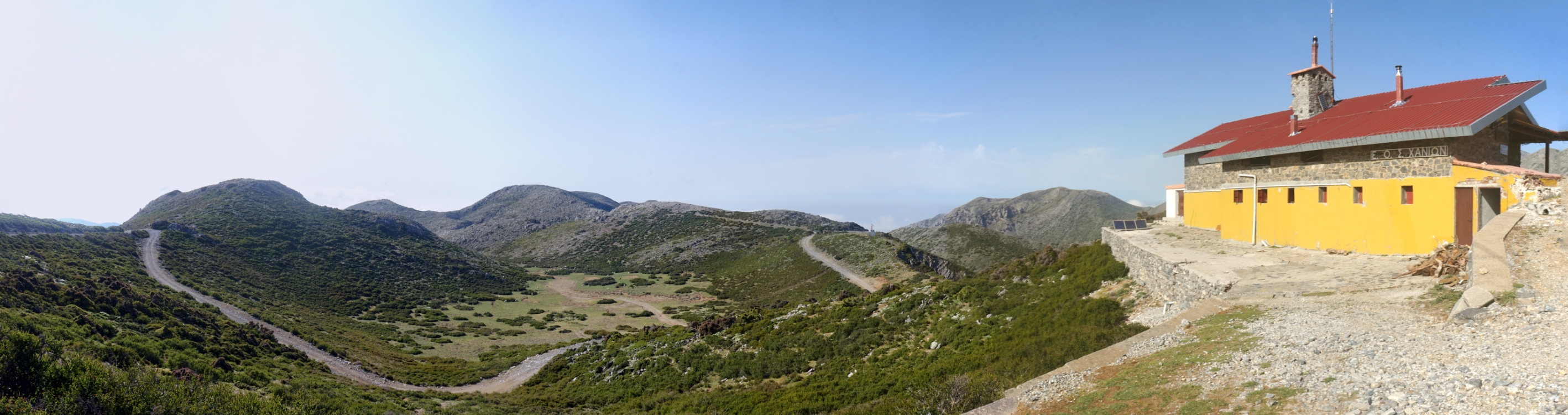 Die Kallergi-Hütte in den Weißen Bergen Kretas.