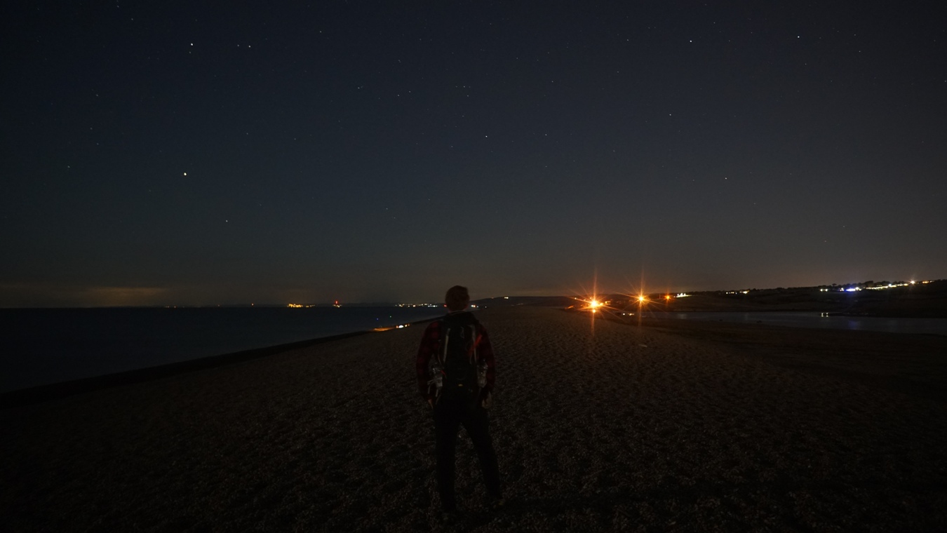 Der Sternenhimmel über dem Chesil Beach und der Fleet.